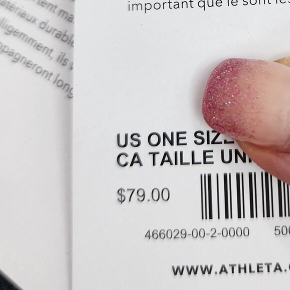 ATHLETA Women's Black Revive Velvet Waistbag New - Picture 8 of 9